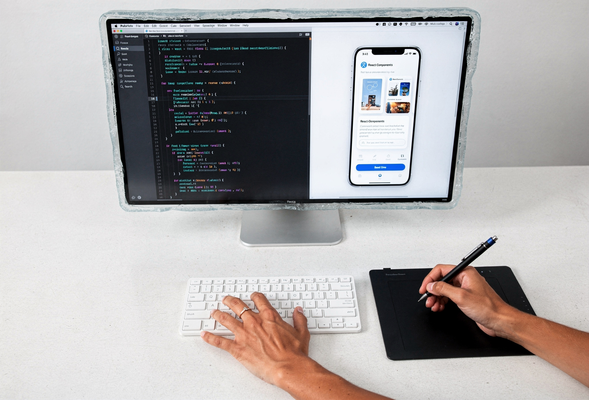 Frontend geliştirme — React ve arayüz tasarımı ekranı