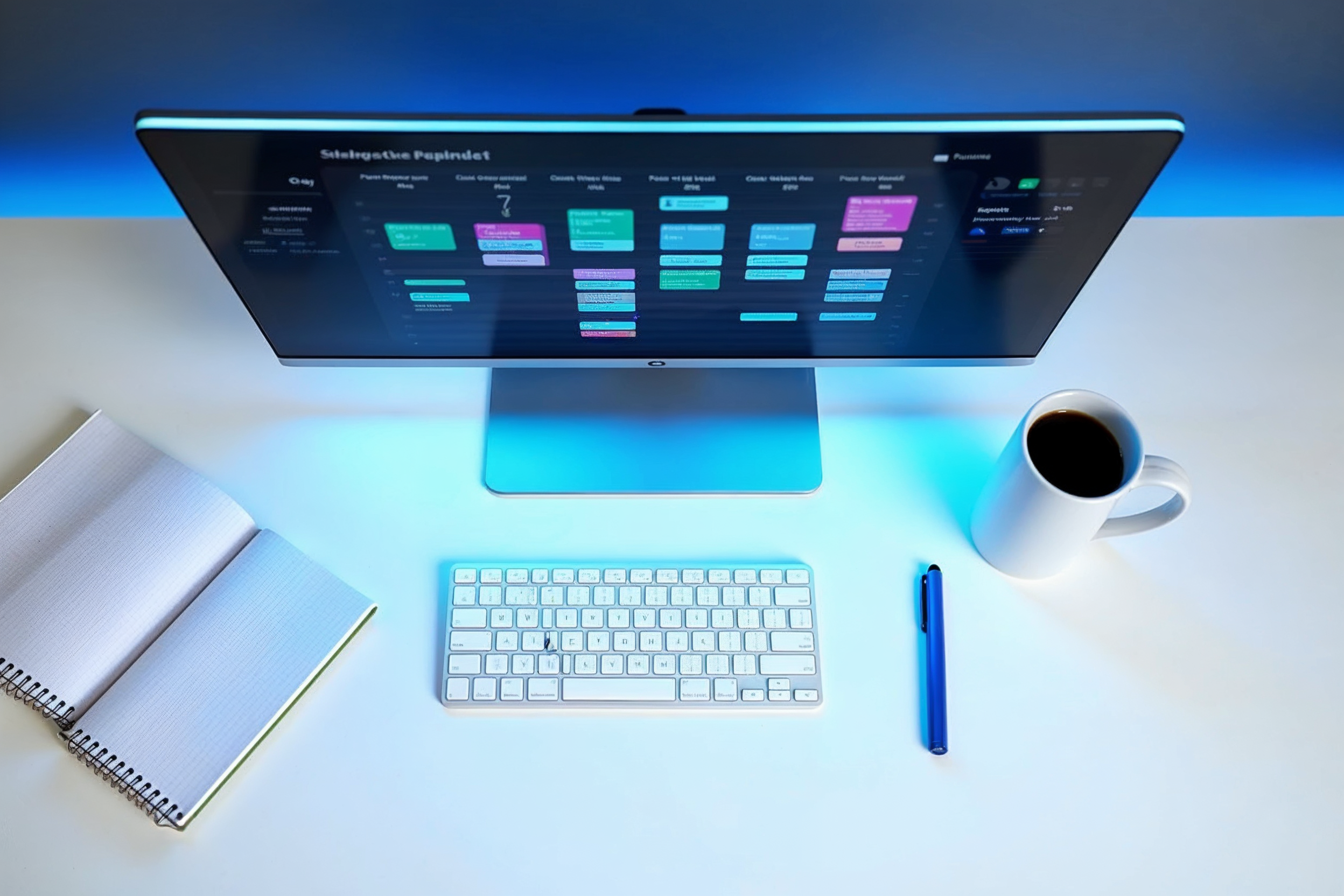 Stackora öğrenci platformu — renk kodlu haftalık ders takvimi