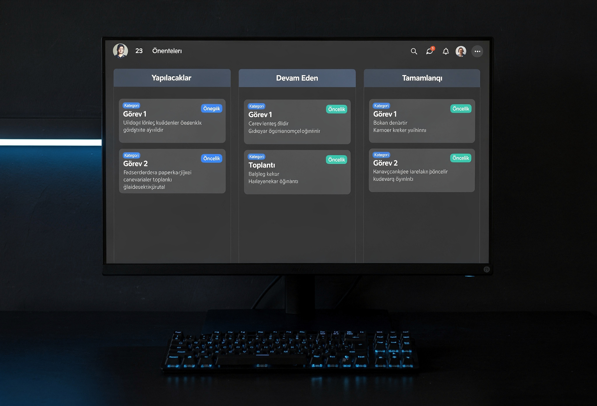 Stackora öğrenci platformu — Kanban proje yönetim panosu